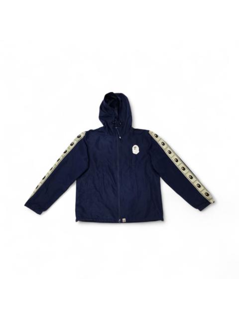 A BATHING APE® A Bathing Ape Full Zip Poly Hoodie Jacket Navy Blue Size 2XL