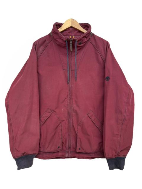 Vintage Timberland Leather Multipocket Zipup Jacket
