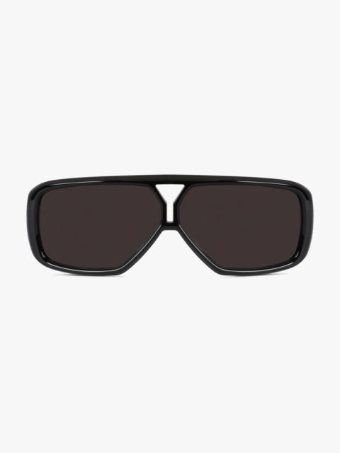 SAINT LAURENT ROUND EDGE AVIATOR SUNGLASSES | BLACK