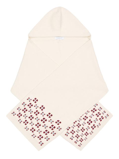 CALLE DEL MAR Winter Fair Isle Hoodie Scarf