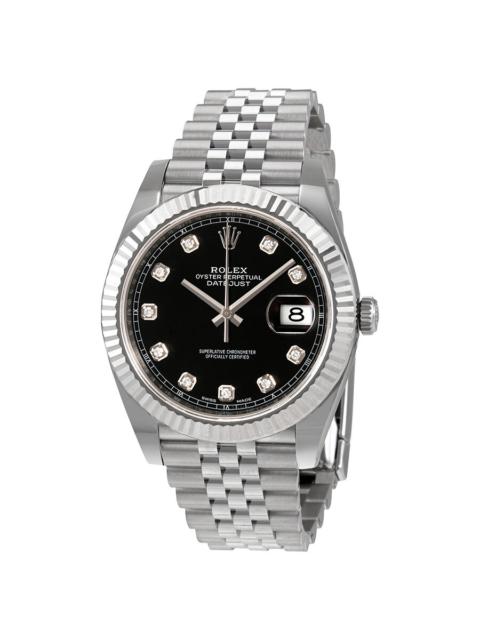 ROLEX Rolex Datejust Black Diamond Dial Automatic Men's Jubilee Watch 126334BKDJ