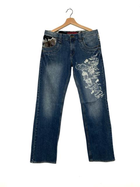 Other Designers Japanese Brand - Jack Serika Harajuku Style Dragon Fly Denim Jeans Pants