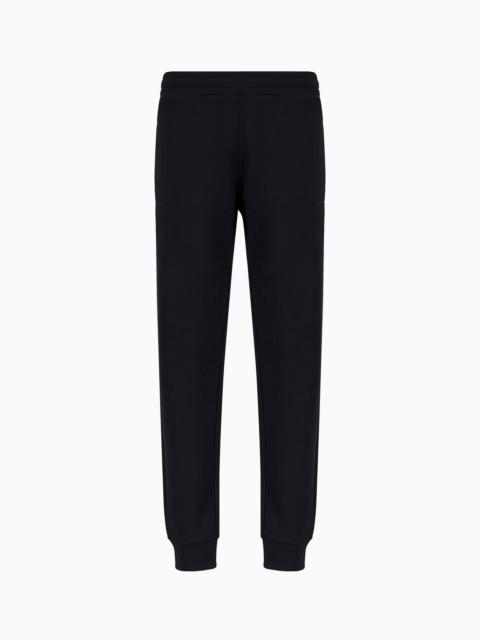 EMPORIO ARMANI Modal-blend jersey-fleece joggers