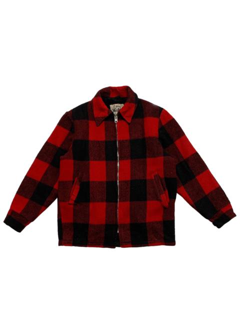 Other Designers Vintage 60s Woolrich Tartan Talon Zipper Jacket