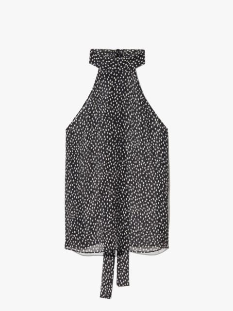 NILI LOTAN ALLA SILK HALTERNECK TOP