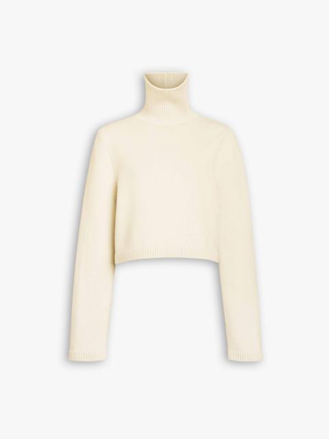 Alaïa CASHMERE KNIT CROPPED JUMPER