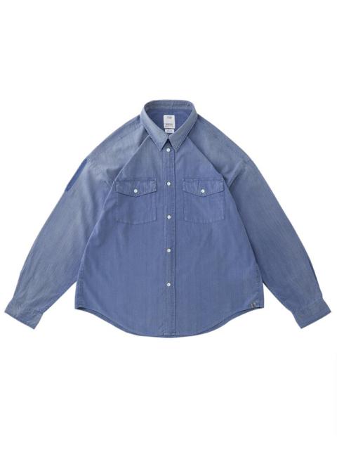 visvim PIONEER CHAMBRAY L/S CRASH (C/S) INDIGO