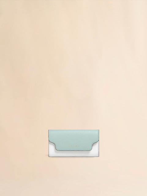 Marni COLOUR BLOCK SAFFIANO LEATHER KEYRING