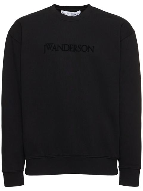 Logo embroidery sweatshirt