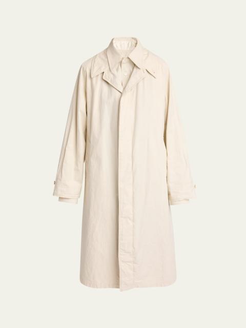 Maison Margiela Layered Cotton Dyed Twill Trench Coat