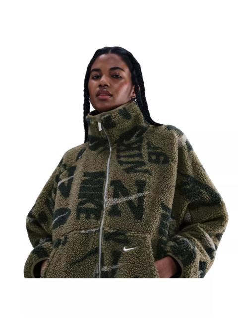 Nike Women's Sportswear High-Pile Fleece Jacket - Green