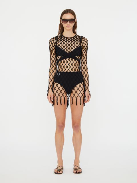 CHRISTOPHER ESBER Knitted Mesh Mini Dress