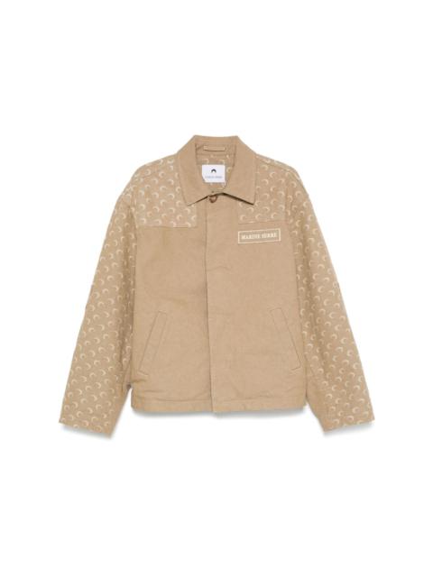 Moon-jacquard twill jacket
