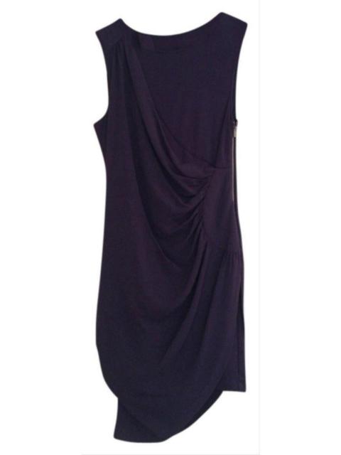Other Designers Draped Side Zipper Dress