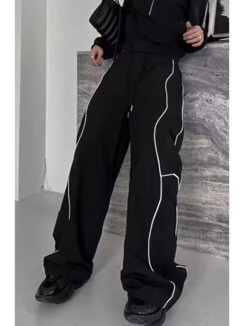 Other Designers Anime - Wave Line Loose Wide Leg SweatPants