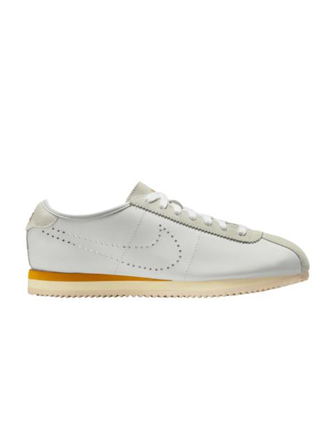 Wmns Cortez Leather 'White Bronze Perforated Swoosh'