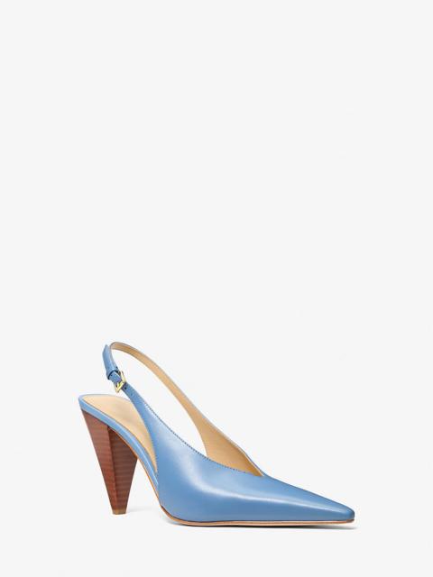 MICHAEL KORS Electra Leather Slingback Pump