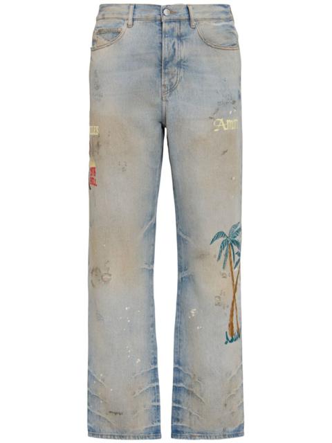 Sinners embroidered jeans
