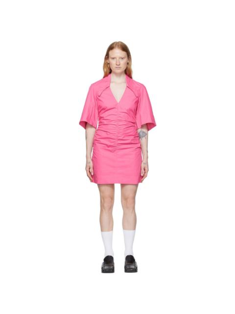 GANNI SSENSE Exclusive Pink Minidress