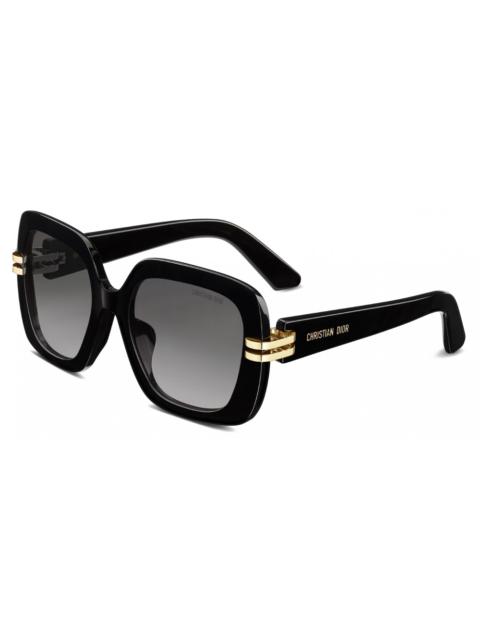 Dior Dior CDIOR S2F Smoke Gradient Square Ladies Sunglasses CD40154F 01B 55