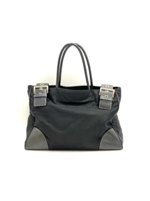 Prada black nylon shoulder bag