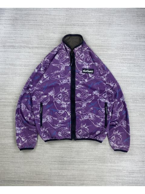 Other Designers Japanese Brand × Vintage × Wild Things - Vintage Wild Things Full Printed Reversible Zipper Jacket