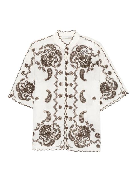 Zimmermann Ascension Embroidered Shirt