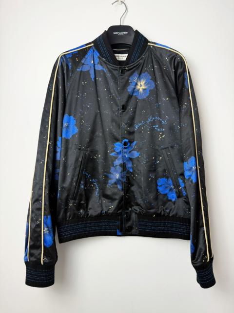 SAINT LAURENT Saint Laurent SS21 Flower Print Silk Jacket
