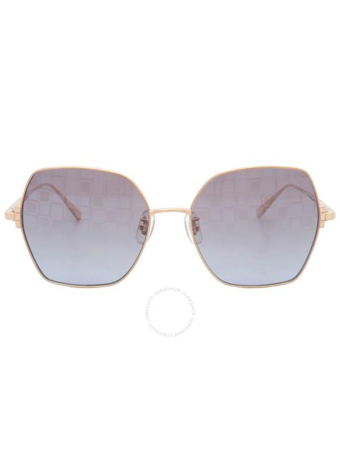 Chopard Chopard Blue Briwn Mirror Gradient Butterfly Ladies Sunglasses SCHL02M 300L 57