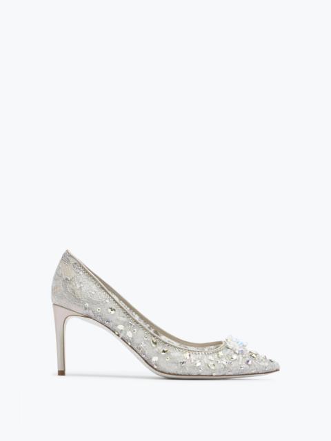 RENE CAOVILLA Grey Pointed Pumps Cinderella