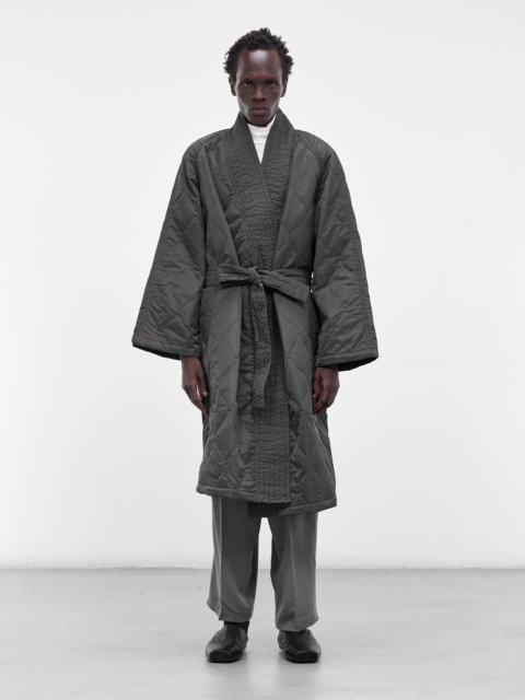 RAINMAKER KYOTO Gray Quilted Nylon Kimono Coat