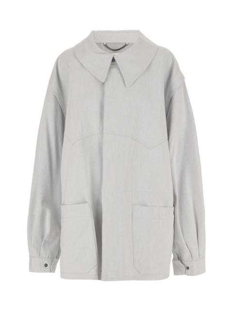 Cotton Jacket With Oversize Collar