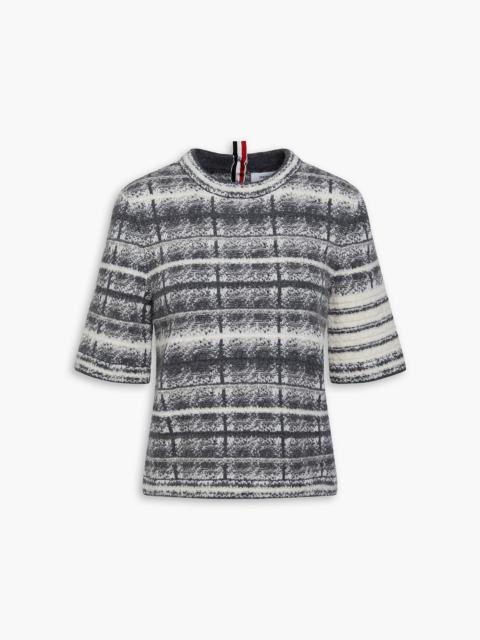 Thom Browne Jacquard-knit wool-blend sweater