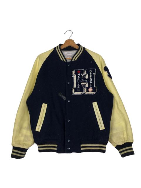 Other Designers 🔥VINTAGE VARSITY JACKET LEATHER JUMPER HAVARD BASEBALL