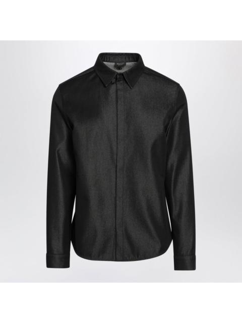 GUCCI GUCCI $2100 Black Cotton Silk Embroidered Shirt New & Authen