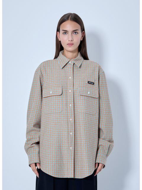 Miu Miu Miu Miu Women Checked Cotton Shirt