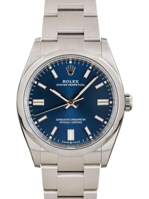 ROLEX Used Rolex Oyster Perpetual Ref 126000 Blue Dial