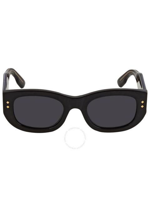 GUCCI Gucci Solid Grey Rectangular Ladies Sunglasses GG1215S 002 51