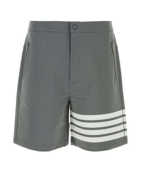 Thom Browne Grey stretch jersey bermuda shorts
