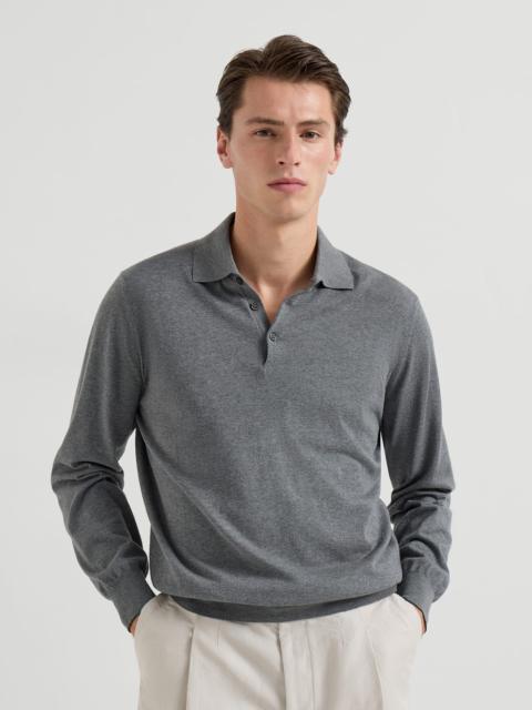 Brunello Cucinelli Cotton lightweight knit polo shirt