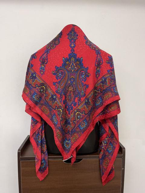 Vintage deals🔥Christian Dior red Silk Large Size Scarves
