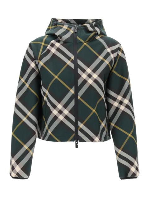 Burberry Lightweight Check Cropped Jacket