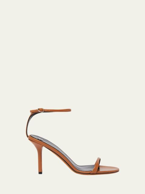 Proenza Schouler Slash Goatskin Ankle-Strap Sandals