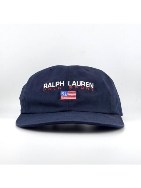 Polo Ralph Lauren 🇺🇸 Ralph Lauren Polo Sport RL Flag Navy Cap Vintage