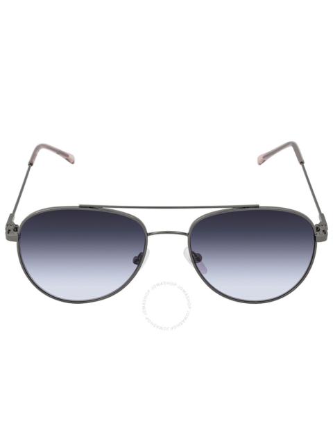 Other Designers Calvin Klein Blue Gradient Pilot Ladies Sunglasses CK20120S 008 55