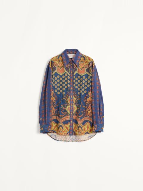 SHIRT IN LINO PAISLEY MEDAGLIONI VOYAGE IMAGINAIRE