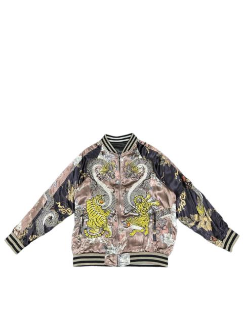 Other Designers Japanese Brand - 🔥Rare🔥 Sukajan X Zara Embroidered Tattoo Art Tiger Dragon