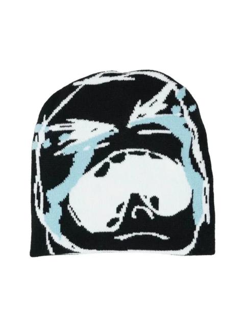 Other Designers Cartoon Funny Potato Crying Face Embroidered Hat Men Women Warm Knitted Bonnet Cap Soft Wool Beanies