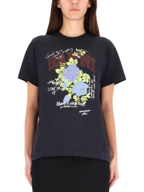 GANNI Ganni Women T-Shirt "Rose"