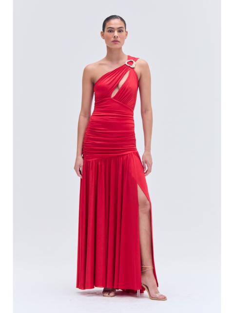 PatBO DUNE JERSEY KEY ONE SHOULDER GOWN